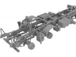 8x8 chassis for German construction truck. Conversion kit, 1/24