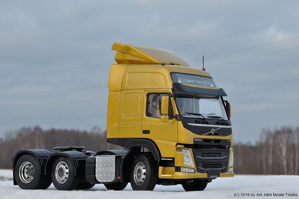 Volvo FM 6x2/4 pusher. A&N Model Trucks, 1/24. Andrey Myakotkin