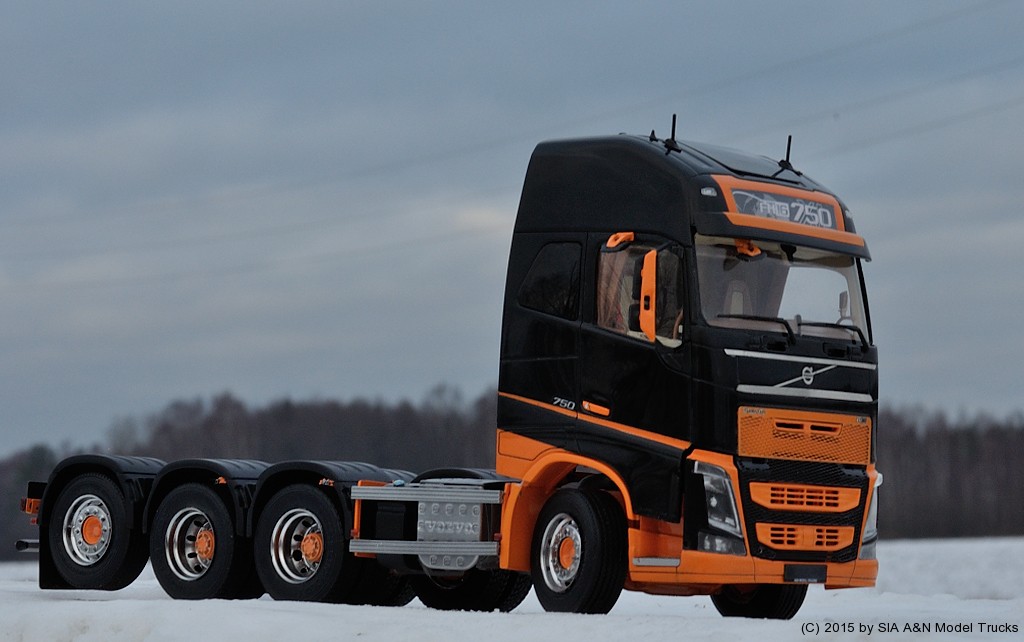 Volvo FH16 tridem. A&N Model Trucks, 1/24. Andrey Myakotkin