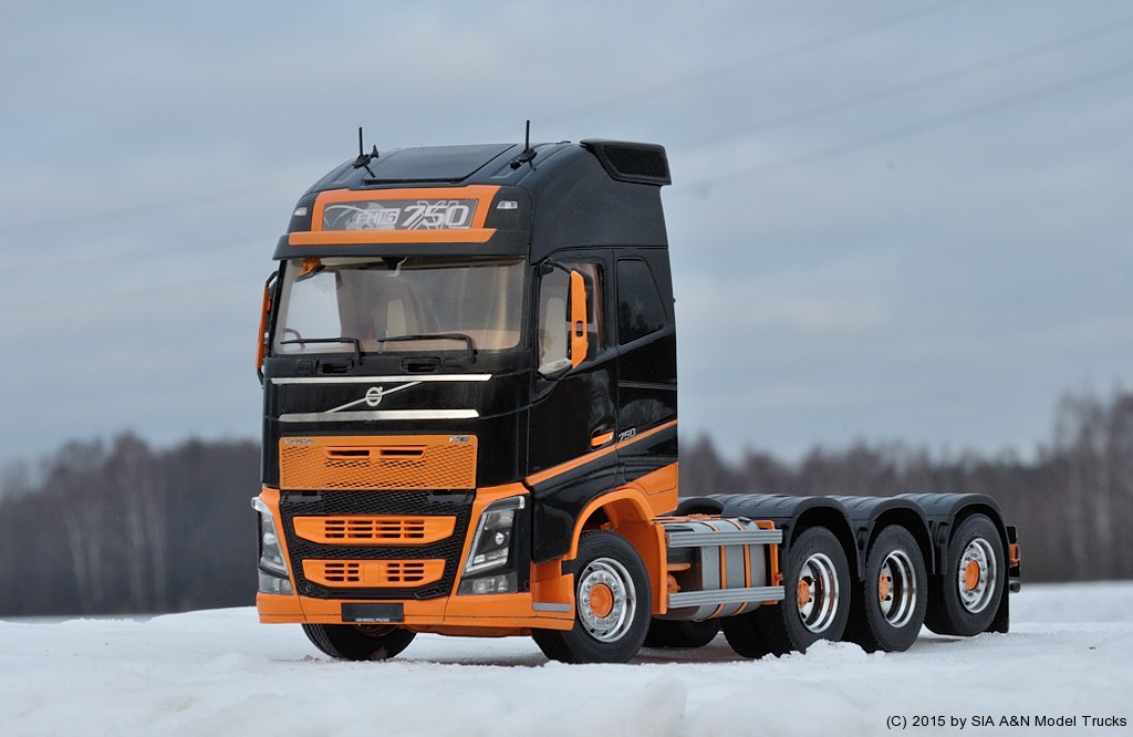 Volvo FH16 tridem. A&N Model Trucks, 1/24. Andrey Myakotkin