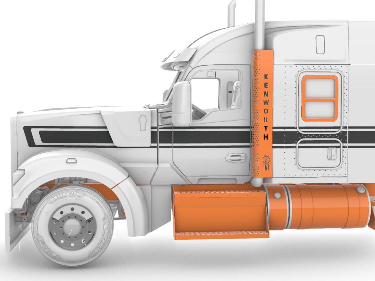 Masks for US W990 truck. Variation 3 A&N Model Trucks