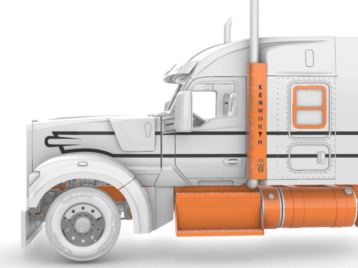 Masks for US W990 truck. Variation 6 A&N Model Trucks