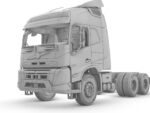 Swedish truck FMX 6x4 full kit (globetrotter)
