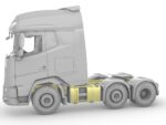 Dutch truck XG+ 6x2/4 pusher (4.15) full kit. Scale 1/24
