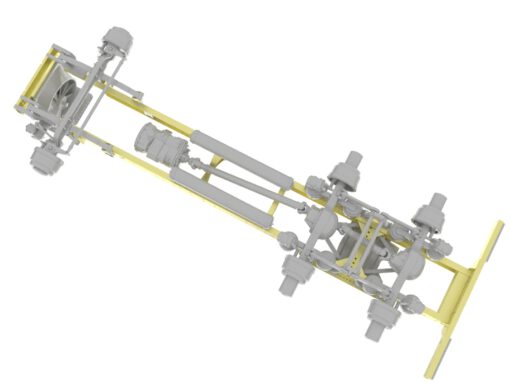 Photo-etched chassis for Aussie K220 truck. Scale 1/24 – Image 4