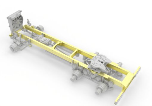Photo-etched chassis for Aussie K220 truck. Scale 1/24