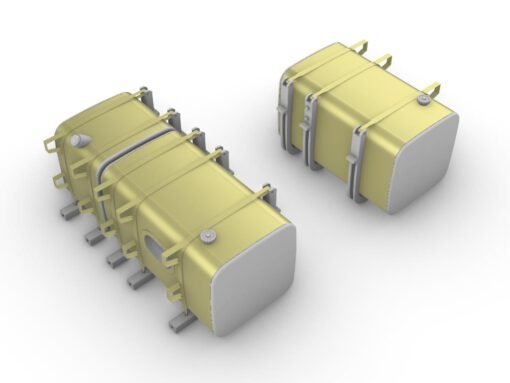 Main fuel tanks for Aussie T610 truck. Scale 1/24