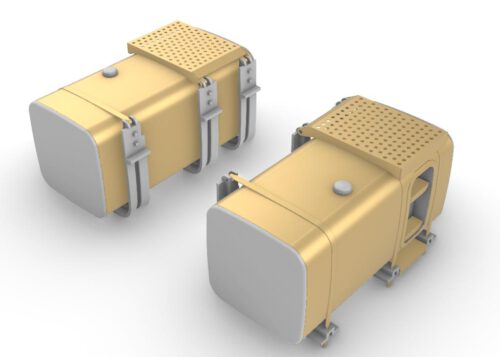 Fuel tanks for Aussie Argosy truck, scale 1/24