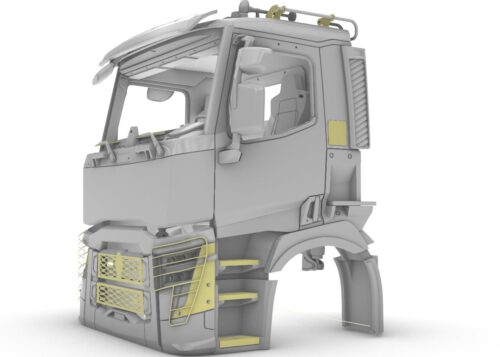 French truck C-series cab kit. Scale 1/24