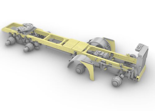 Aussie 8x4 twin steer chassis for K200/K220 trucks. Scale 1/24